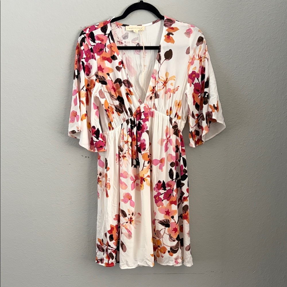 NEW Lovestitch Floral Print Mini Dress